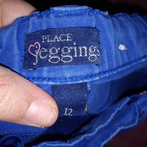 Girls blue denim leggings.